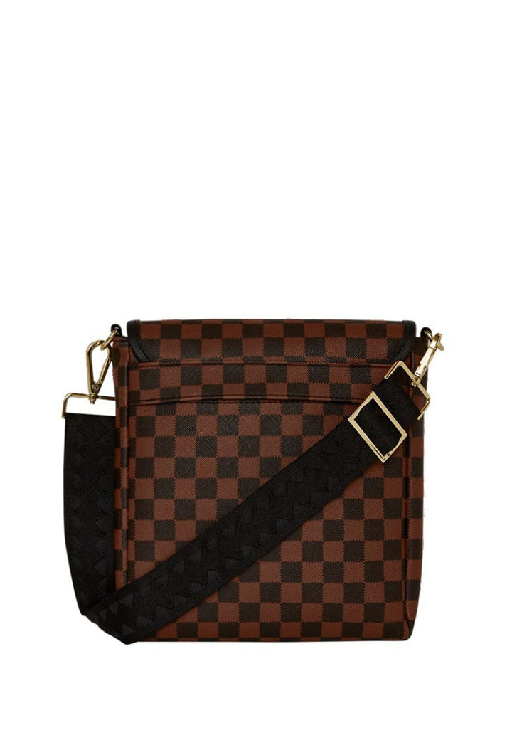 Borsello tracolla unisex Sprayground marrone in pelle vegana