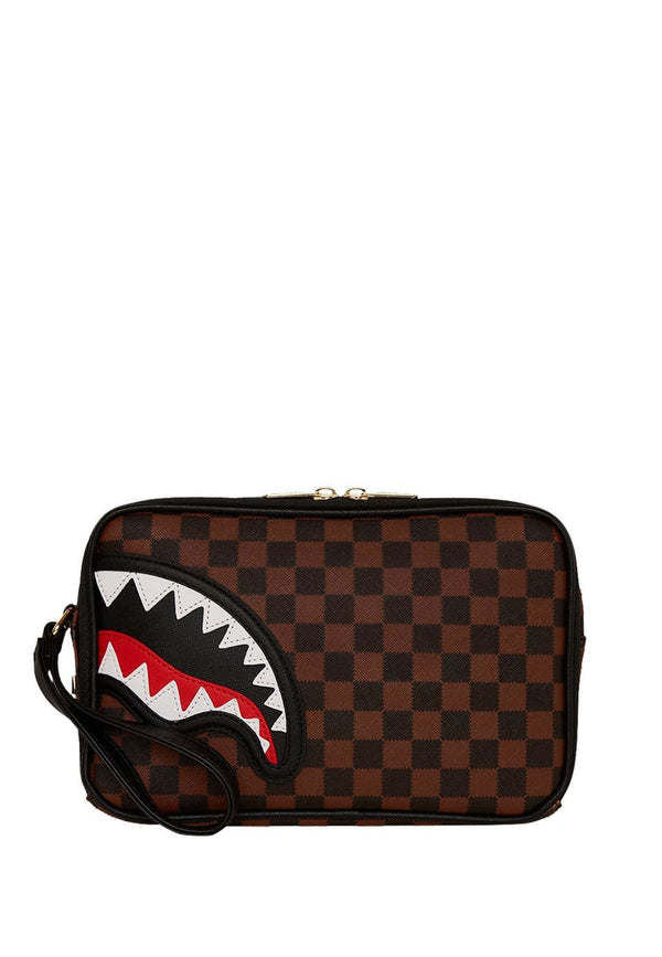 Pochette marrone unisex Sprayground in pelle vegana