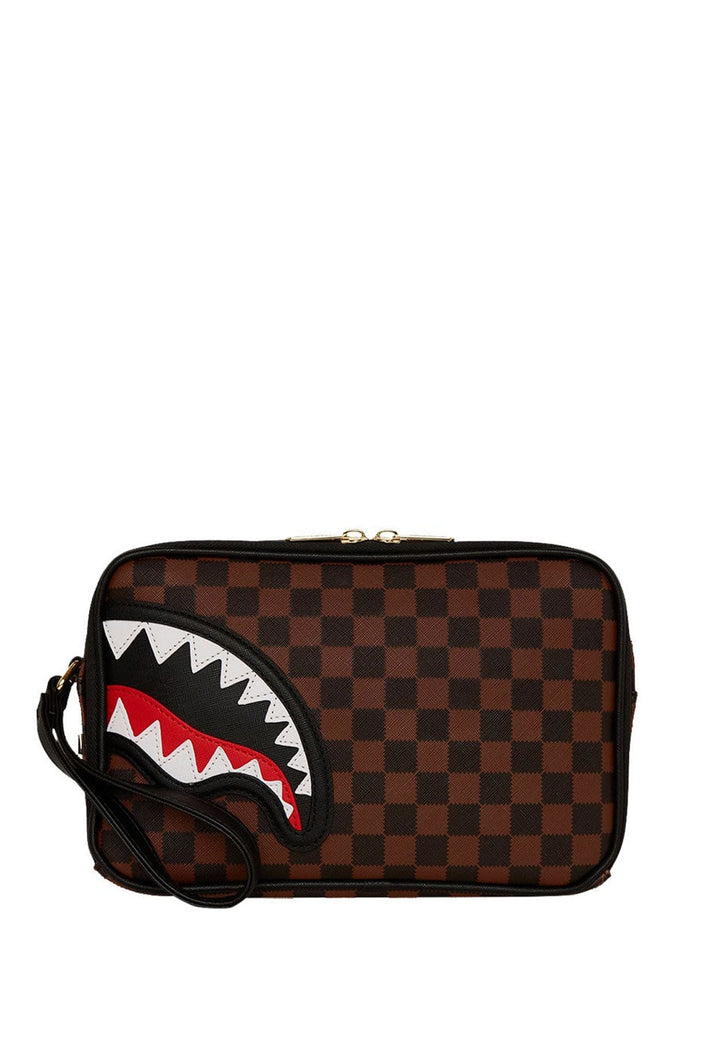 Pochette marrone unisex Sprayground in pelle vegana