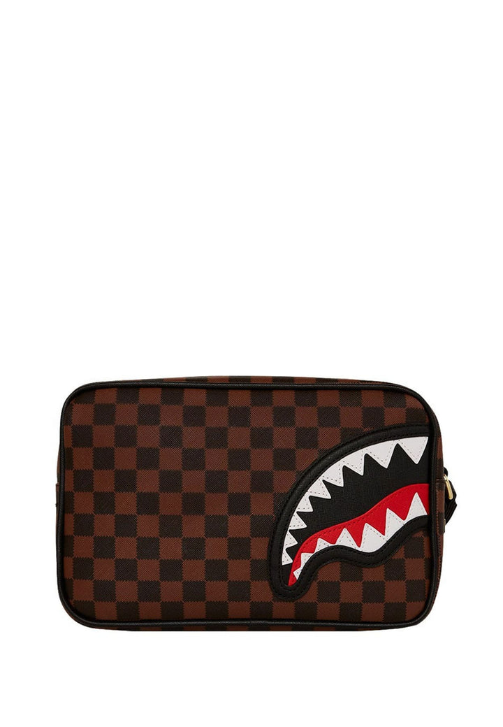 Pochette marrone unisex Sprayground in pelle vegana