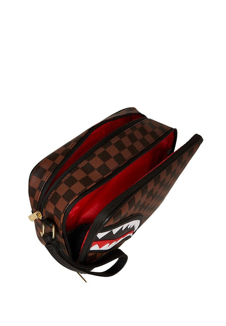 Pochette marrone unisex Sprayground in pelle vegana