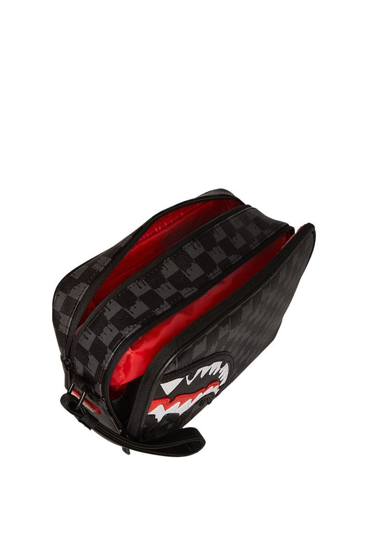Pochette nera unisex Sprayground in pelle vegana