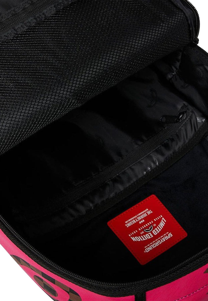 Zaino unisex Sprayground marrone stampa orso in pelle vegana