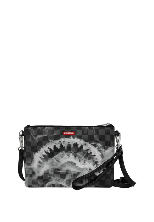 Pochette nera unisex Sprayground in pelle vegana