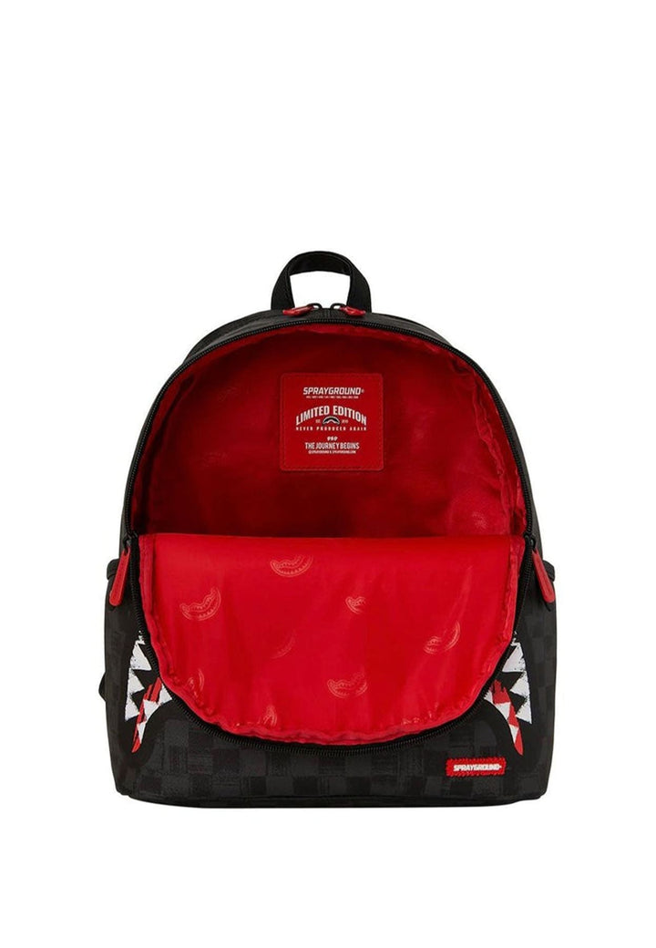 Zaino unisex Sprayground nero in pelle vegana