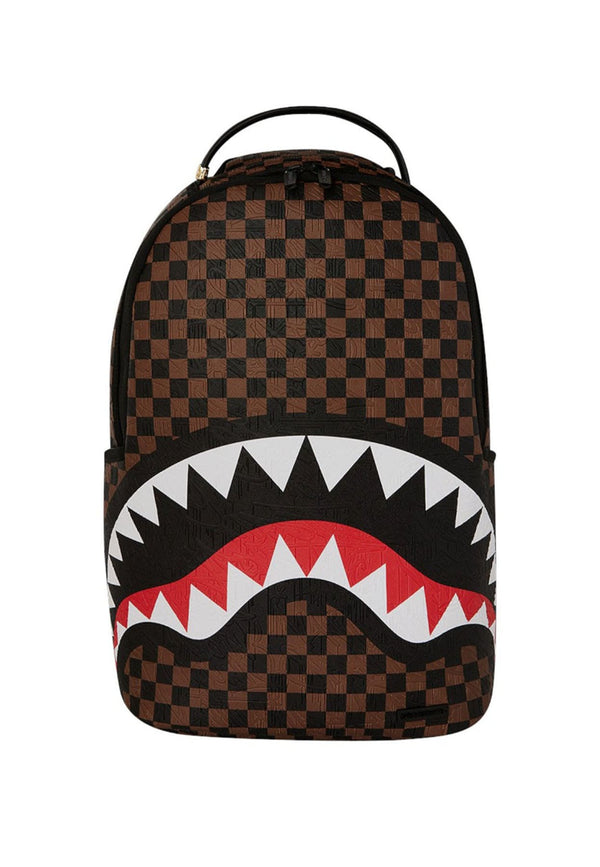 Zaino unisex Sprayground marrone in pelle vegana