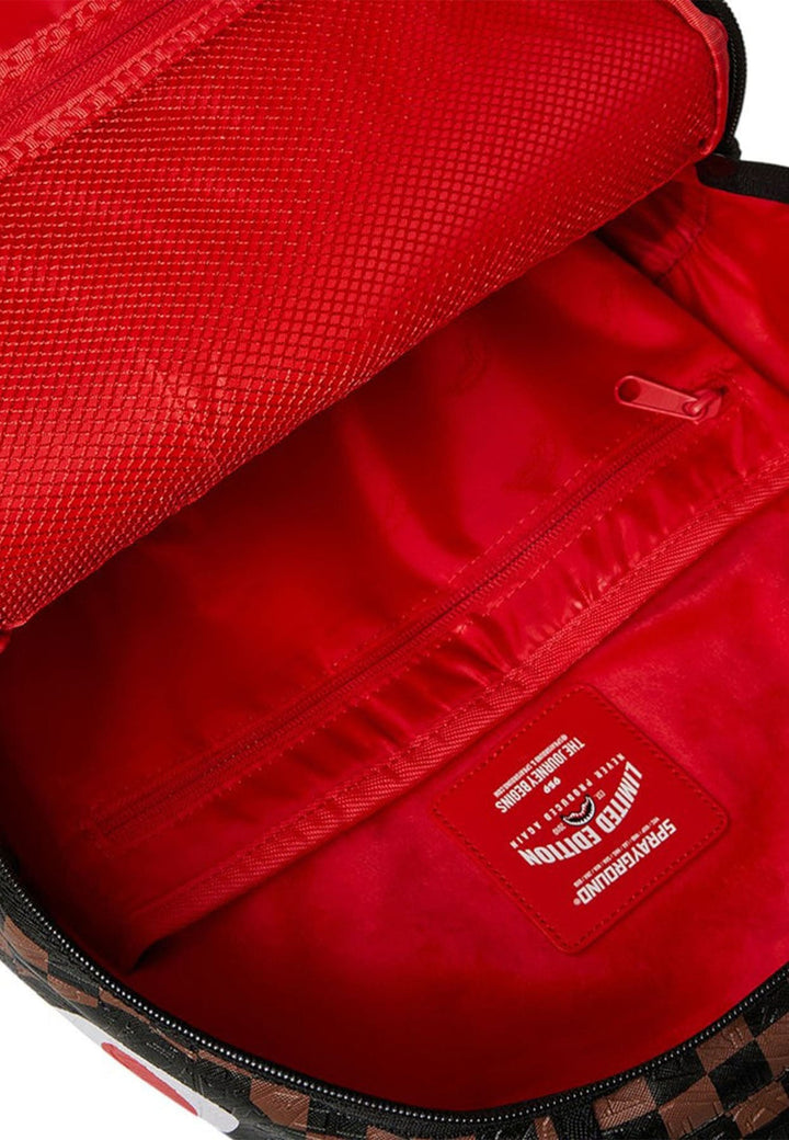 Zaino unisex Sprayground marrone in pelle vegana