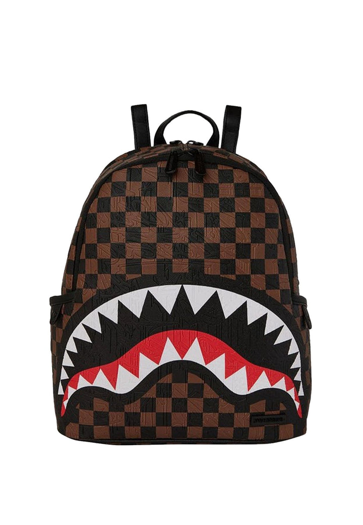 Zaino unisex Sprayground marrone in pelle vegana
