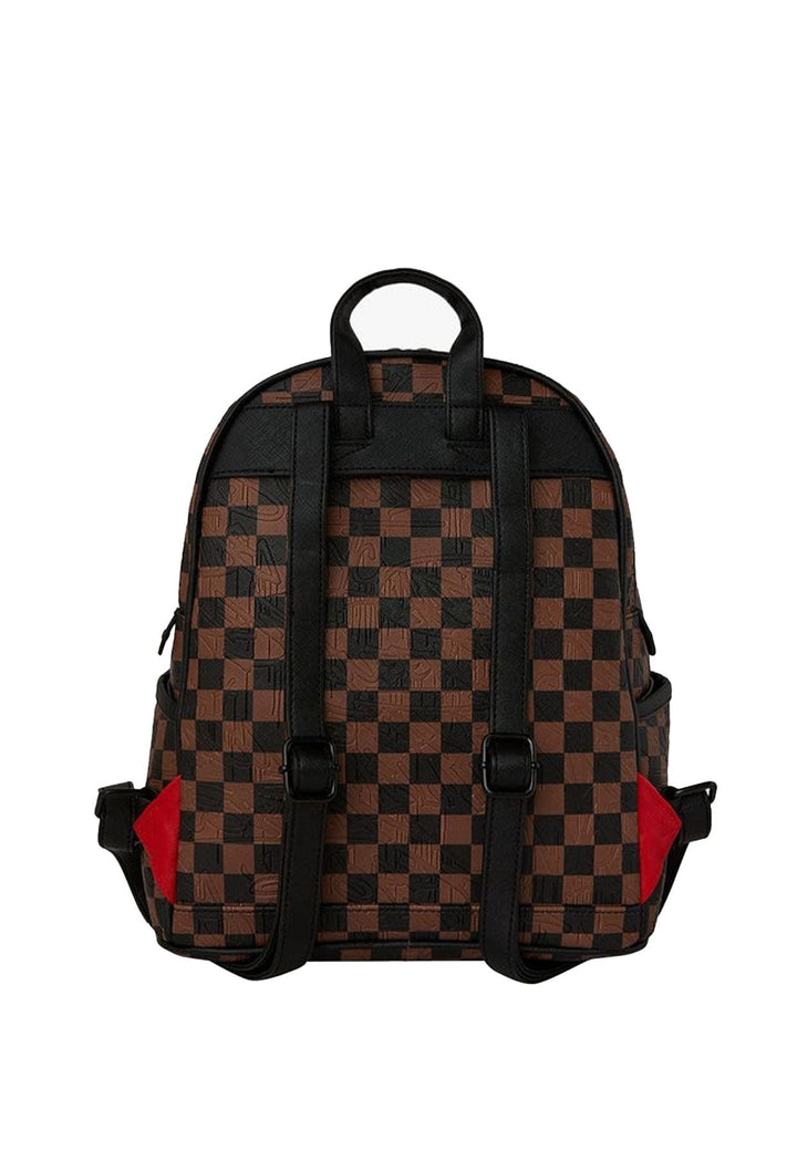 Zaino unisex Sprayground marrone in pelle vegana