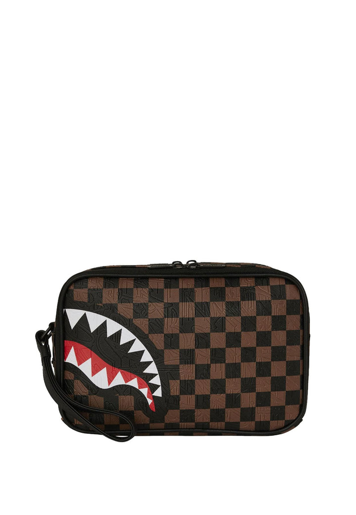 Pochette marrone unisex Sprayground in pelle vegana