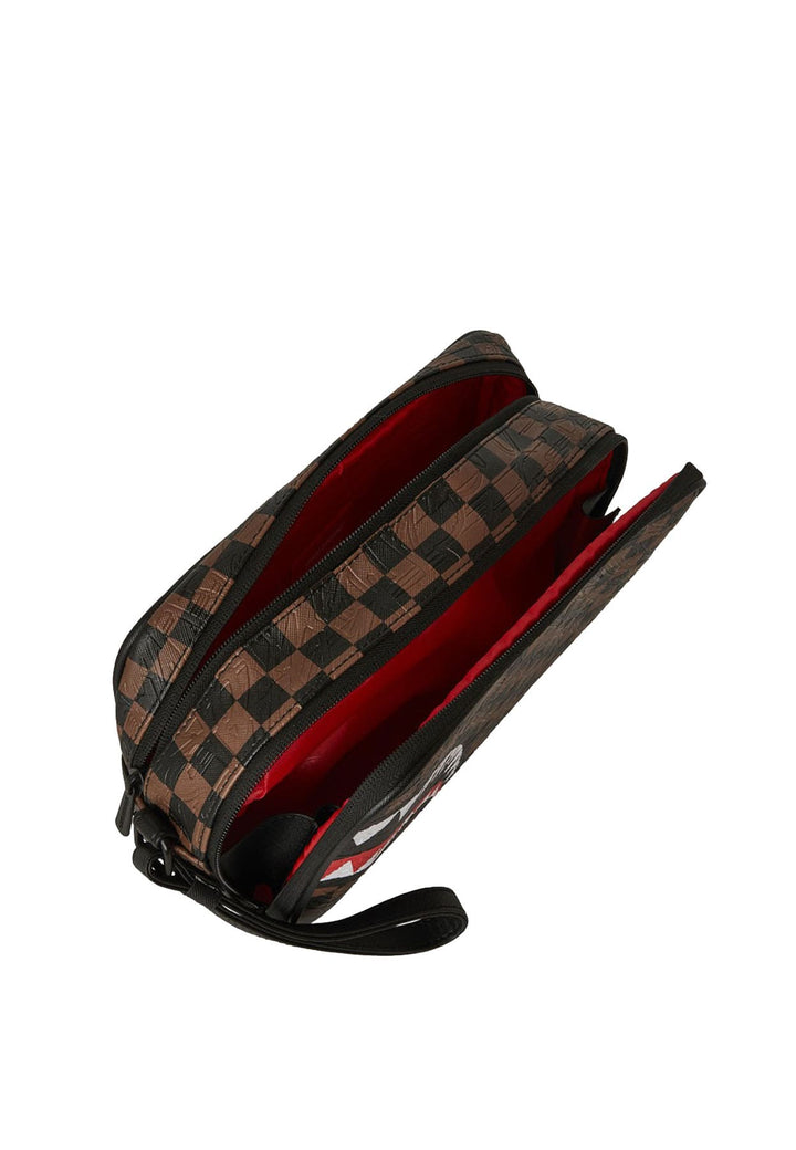 Pochette marrone unisex Sprayground in pelle vegana