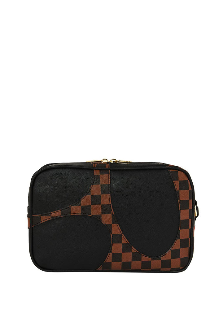 Pochette nera e marrone unisex Sprayground in pelle vegana