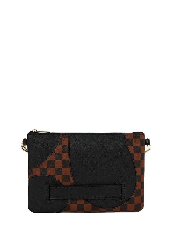 Pochette marrone unisex Sprayground in pelle vegana
