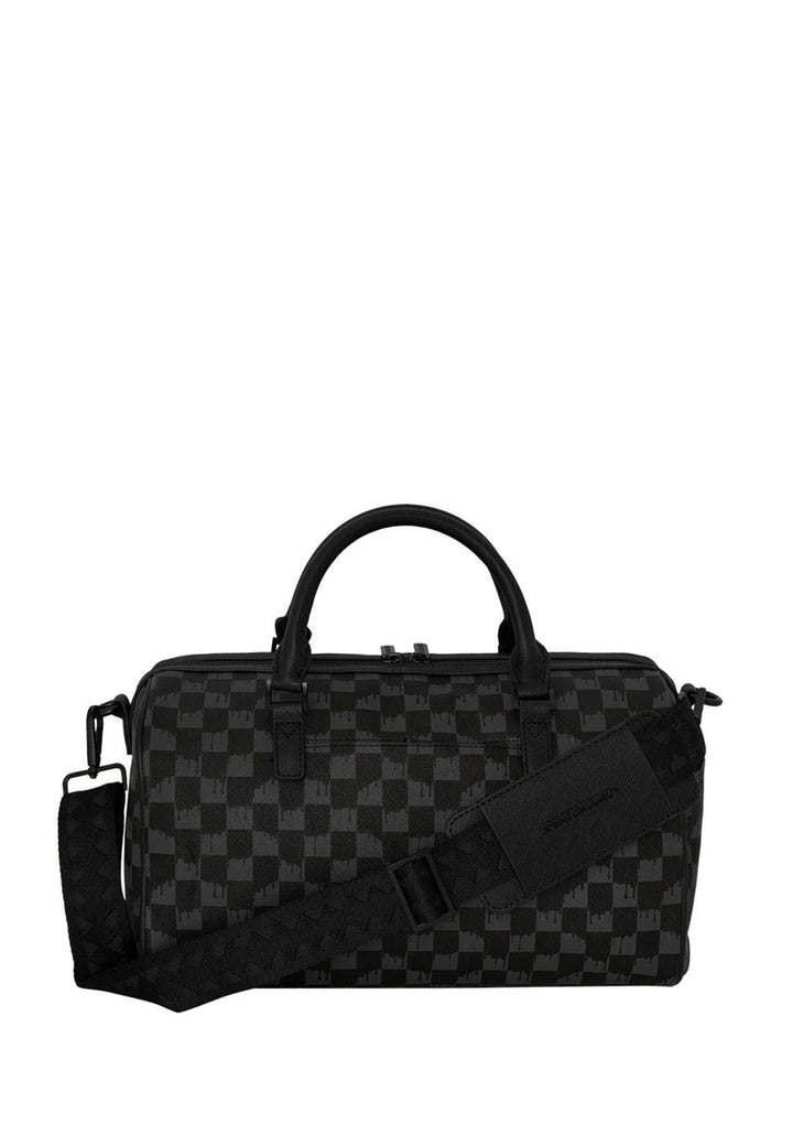 Borsa bauletto nero unisex Sprayground Dripping Sharks in Paris Mini