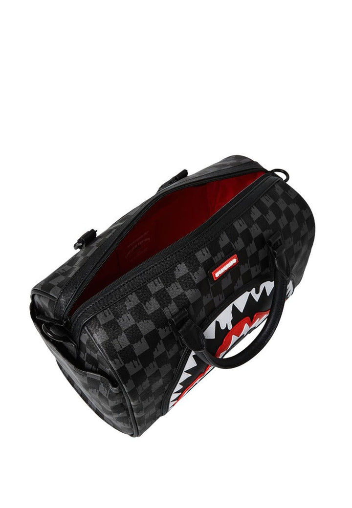 Borsa bauletto nero unisex Sprayground Dripping Sharks in Paris Mini