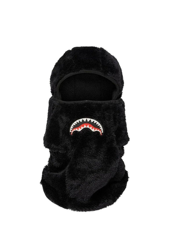 Balaclava nero unisex Sprayground con logo velluto