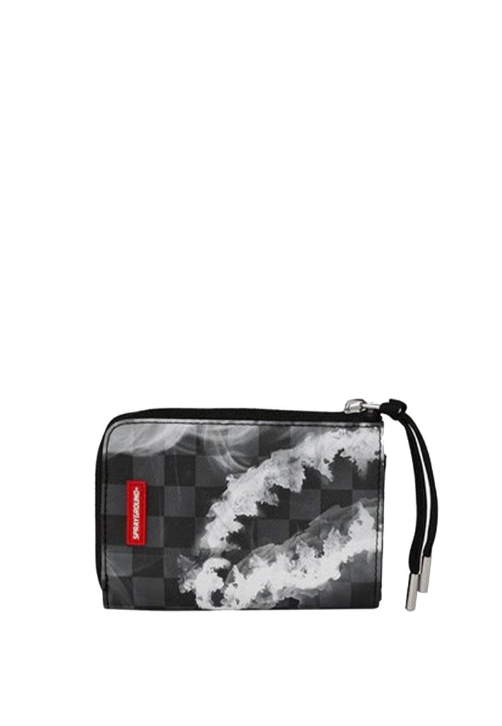 Portafoglio nero unisex Sprayground in pelle vegana