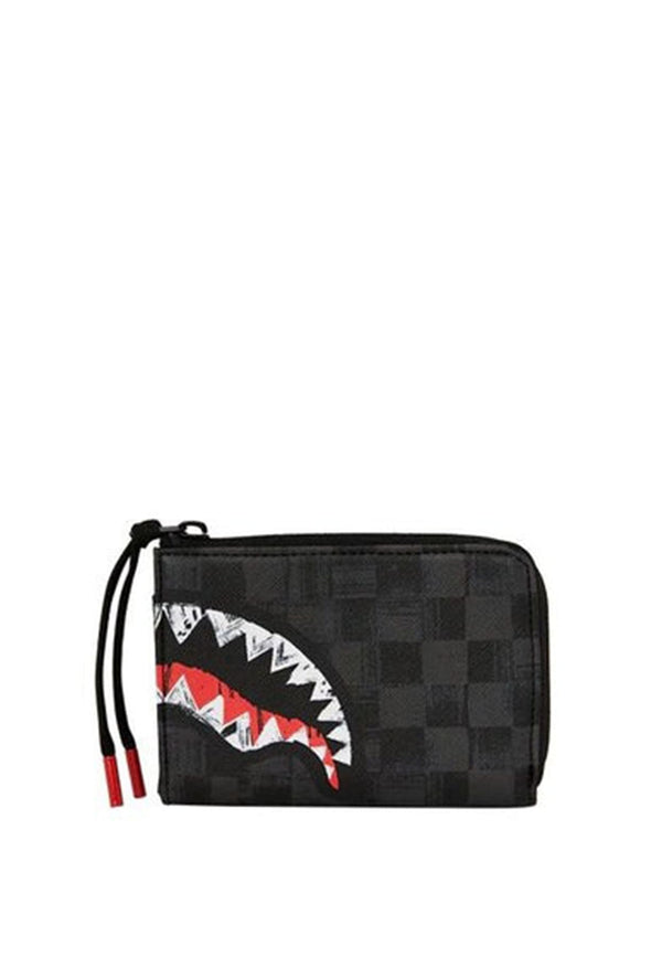 Portafoglio nero unisex Sprayground in pelle vegana