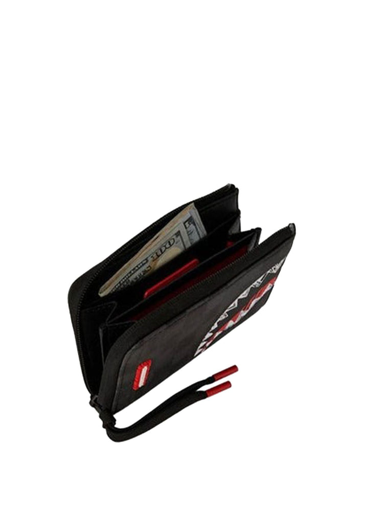Portafoglio nero unisex Sprayground in pelle vegana