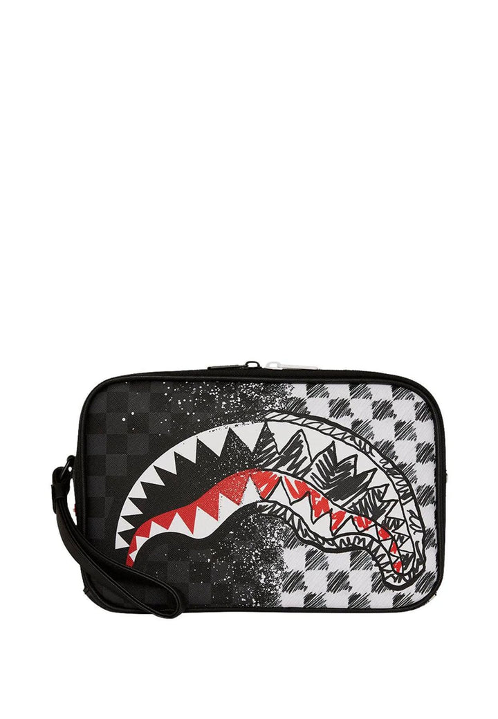 Pochette nera unisex Sprayground in pelle vegana
