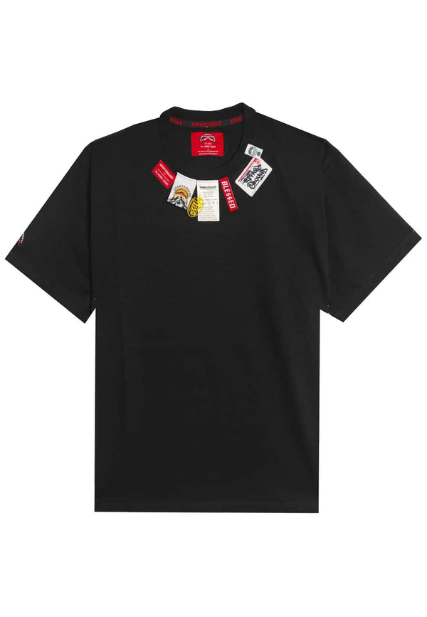 T-shirt nera unisex Sprayground in cotone