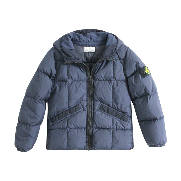 Giubbino bambino Stone Island blue marine in nylon