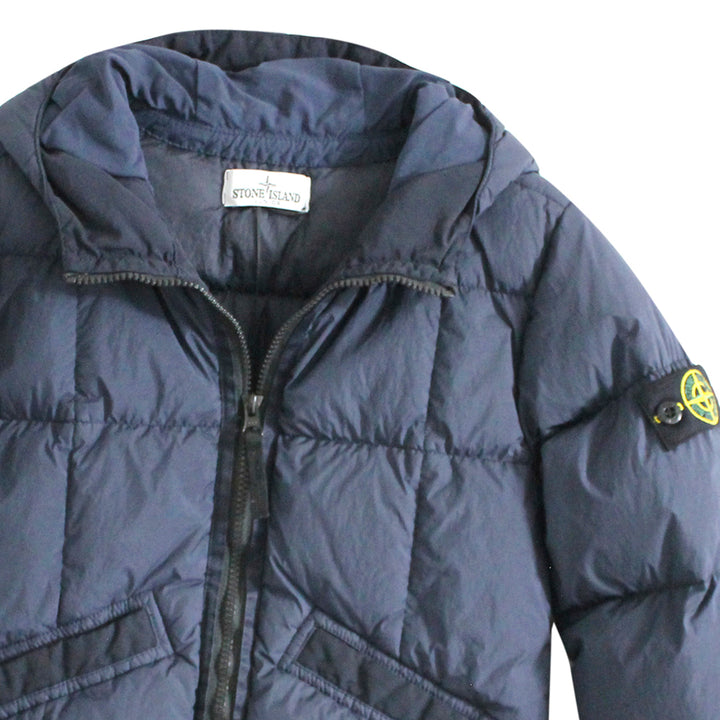 Giubbino bambino Stone Island blue marine in nylon