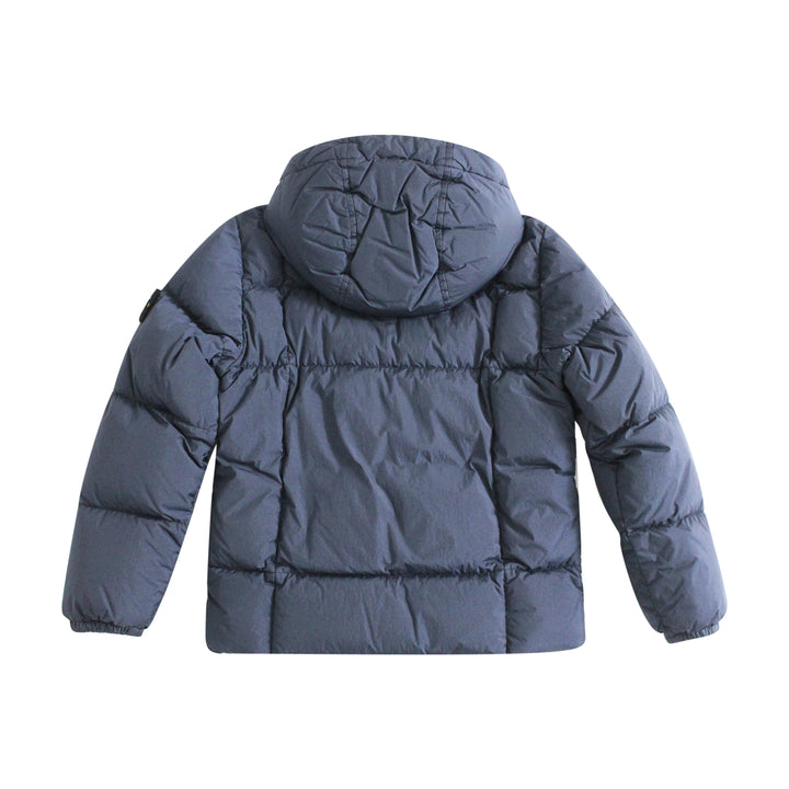 Giubbino bambino Stone Island blue marine in nylon