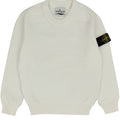 Maglia bambino Stone Island bianca in misto cotone