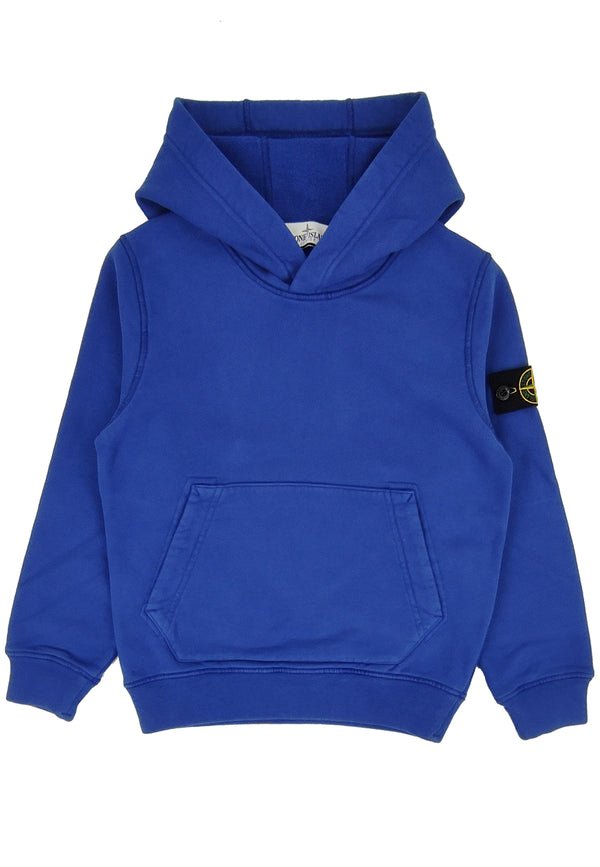 Felpa bambino Stone Island bluette in cotone