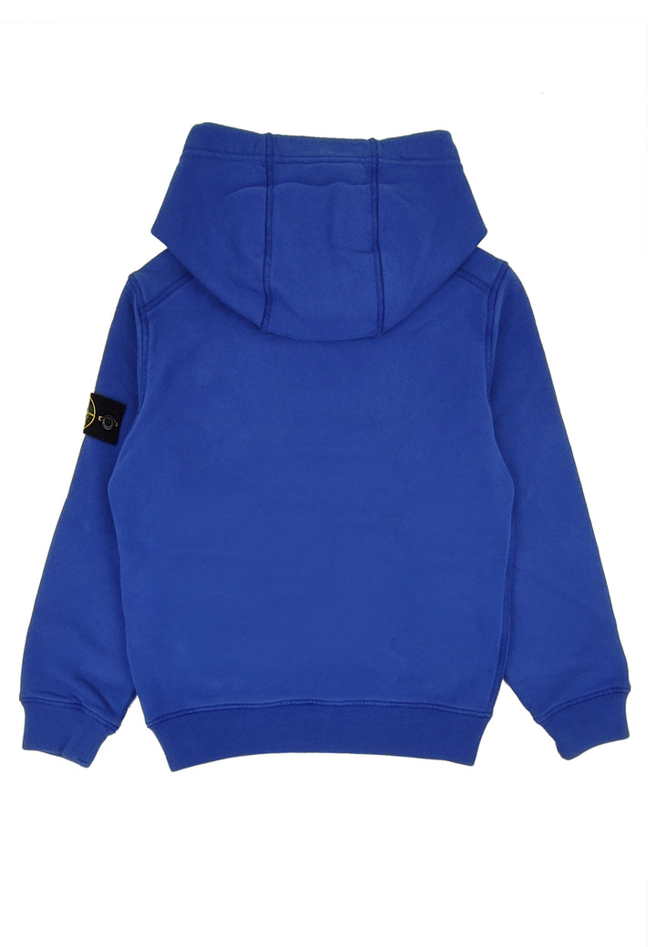 Felpa bambino Stone Island bluette in cotone