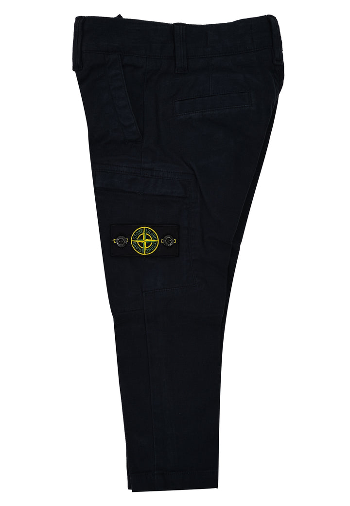 Pantalone bambino Stone Island blu in cotone
