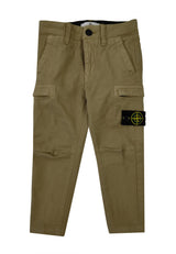 Pantalone bambino Stone Island beige in cotone