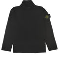 Maglia dolcevita bambino Stone Island nera in pura lana | ViaMonte Shop
