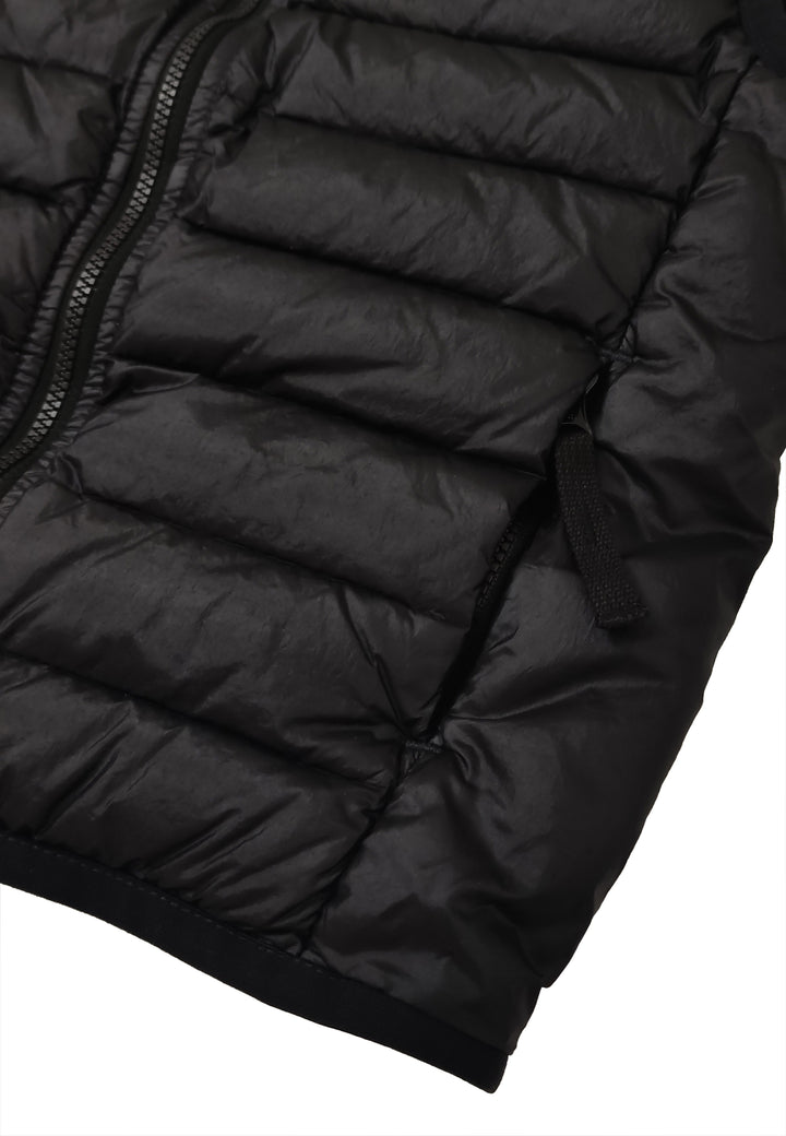 Piumino smanicato bambino Stone Island nero in nylon