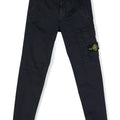 Pantalone bambino Stone Island blu navy in cotone