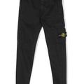 Pantalone bambino Stone Island nero in cotone | ViaMonte Shop