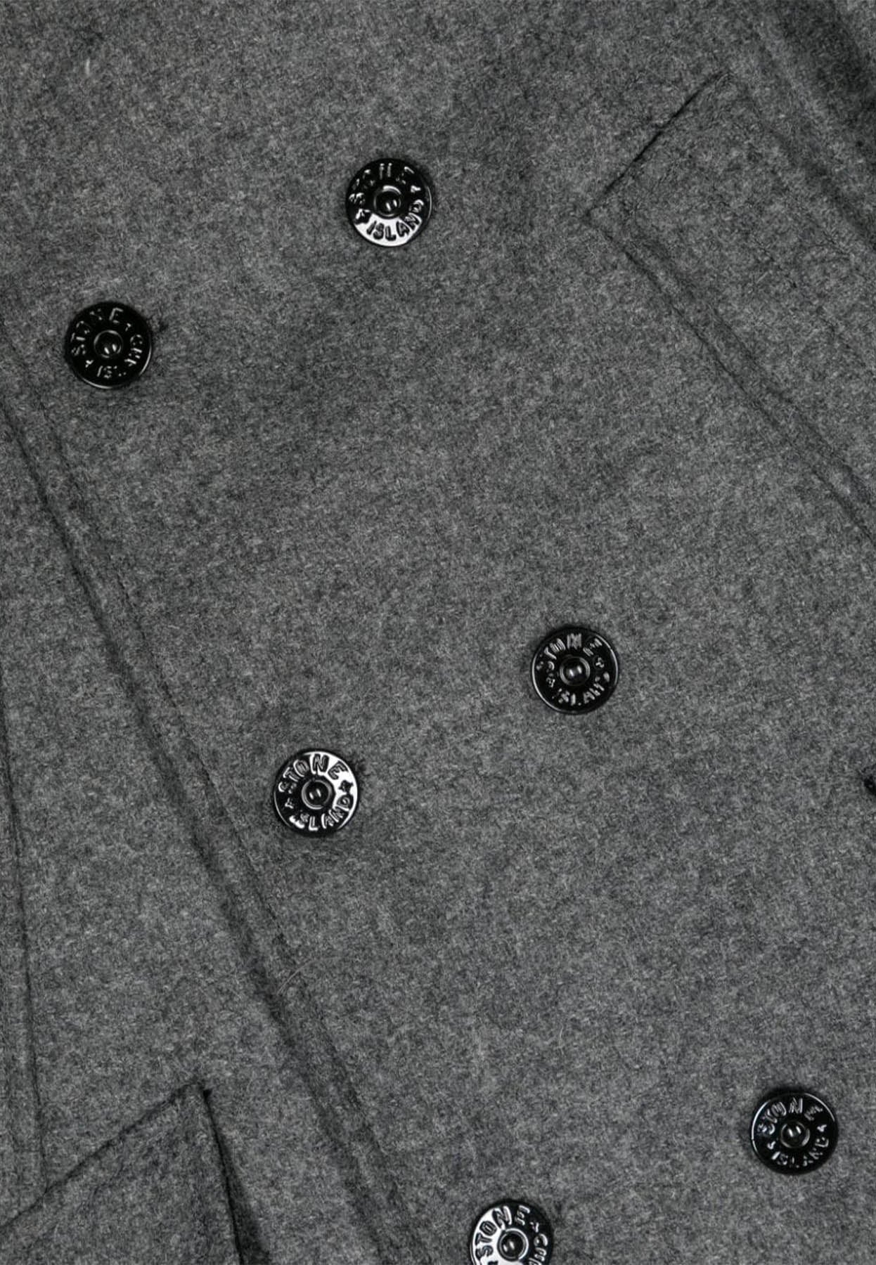 Cappotto bambino Stone Island grigio in lana