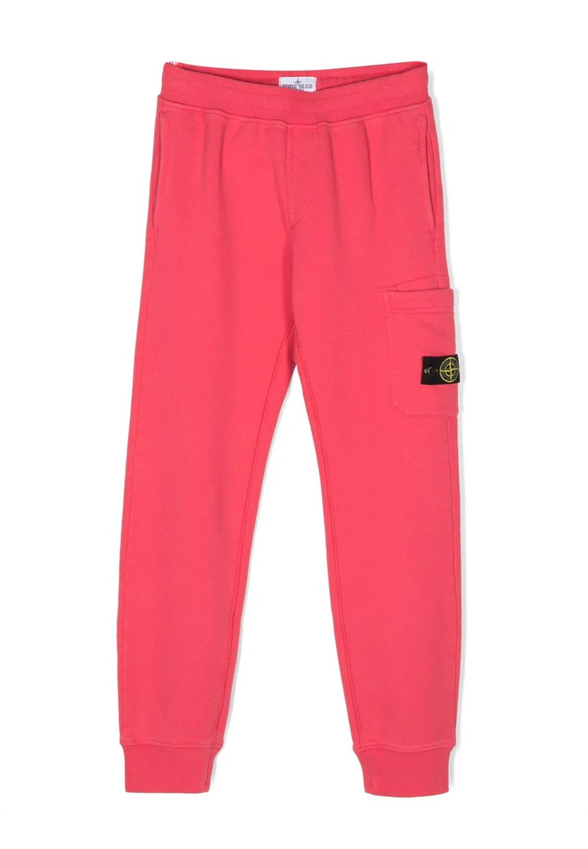 Stone Island pantalone sportivo corallo bambino in cotone