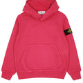 Felpa bambino Stone Island corallo in cotone