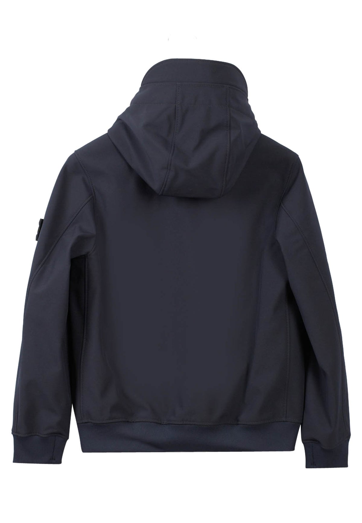 Giubbino bambino Stone Island nero in tessuto tecnico