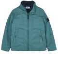 Giubbino bambino Stone Island verde in tessuto tecnico