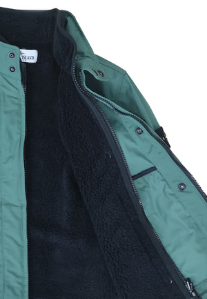 Giubbino bambino Stone Island verde in tessuto tecnico