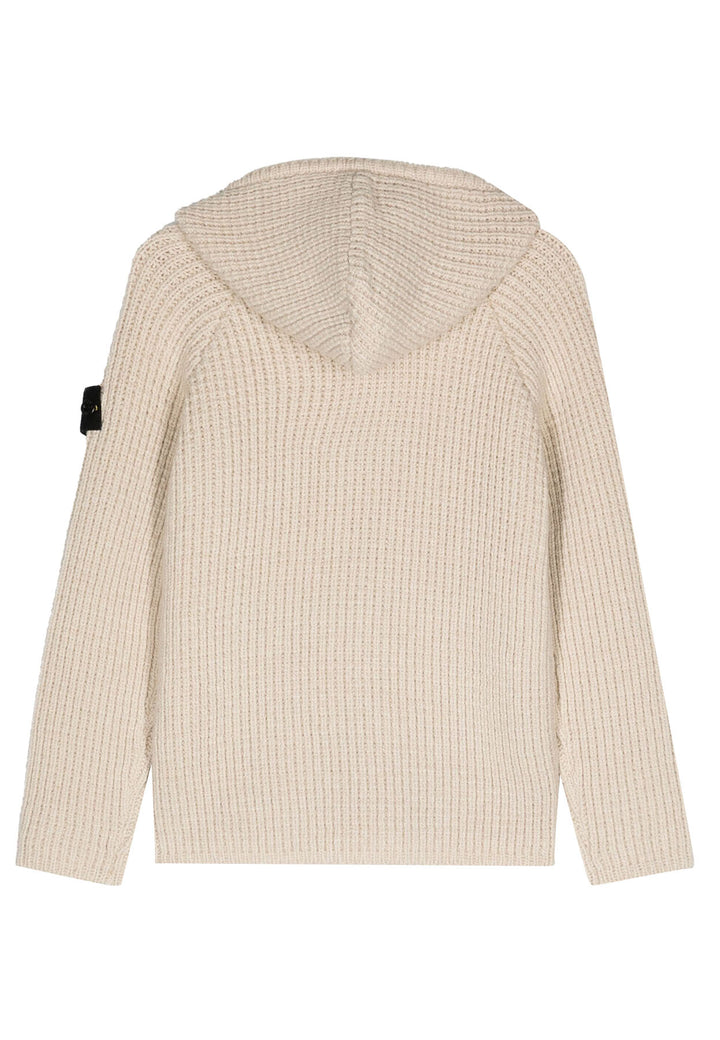 Maglia bambino Stone Island beige in lana