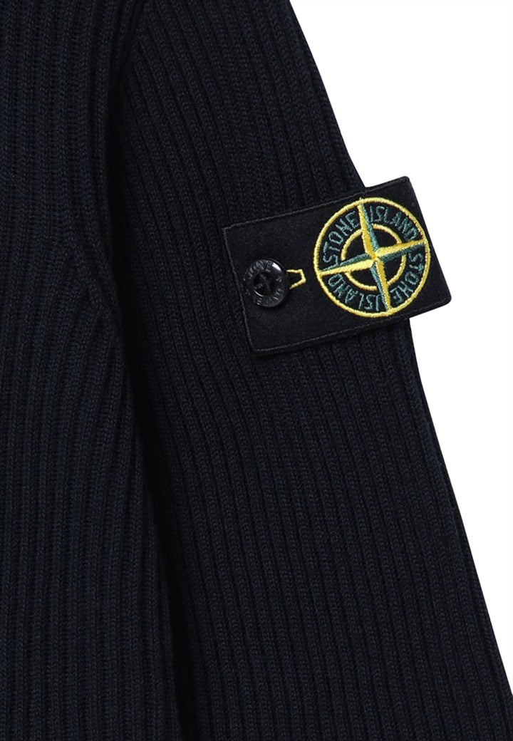 Maglia bambino Stone Island blu in lana