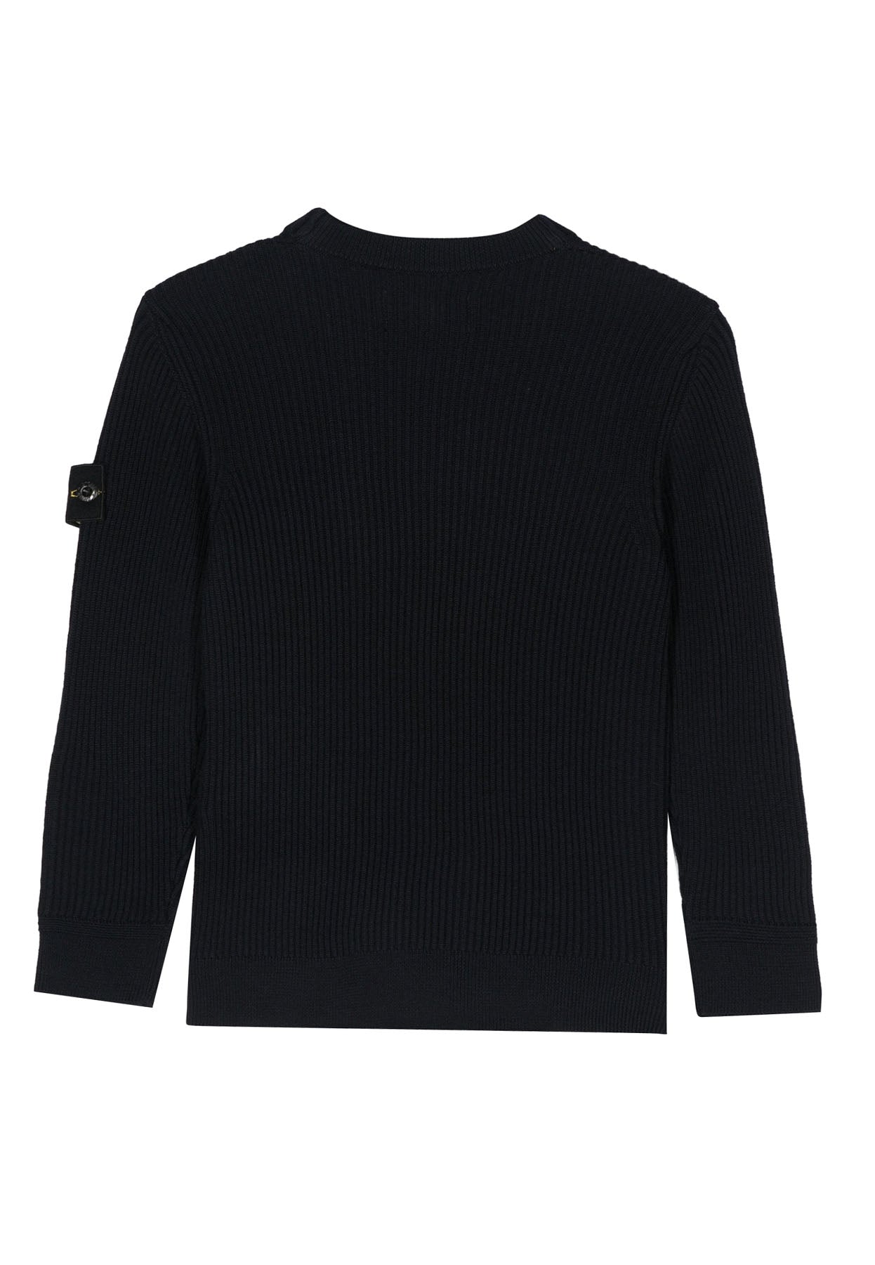 Maglia bambino Stone Island nera in lana