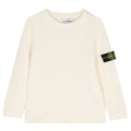 Maglia bambino Stone Island bianca in lana