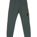 Pantalone bambino Stone Island verde in felpa di cotone