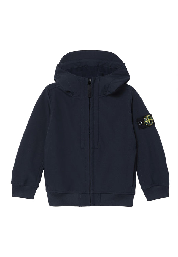 Giubbino bambino Stone Island blu navy in tessuto tecnico