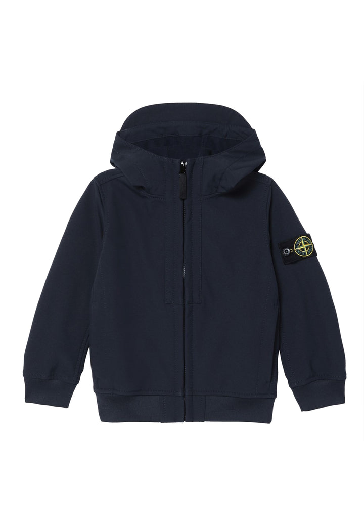 Giubbino bambino Stone Island blu navy in tessuto tecnico